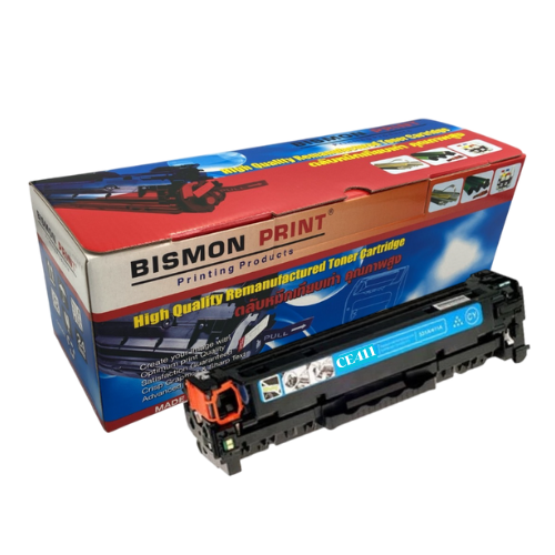 ตลับหมึกเทียบเท่า Toner Cartridge Compatible HP CE411A Cyan, HP 305A Remanufactured